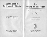 Titulní list knihy Der Schatz im Silbersee z roku 1935.